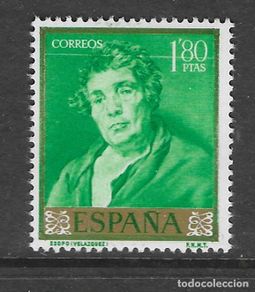 Sellos: VELAZQUEZ- 1,80 PTAS. VARIEDAD, RAYA BLANCA BAJO CORREOS - ED Nº 1245,-VER FOTOS